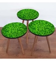 Home - 3er-Set Beistelltische - Multicolor