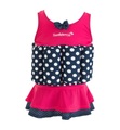 Konfidence - Badeanzug mit Schwimmhilfe pink mit Punkten | 12-24 Monate