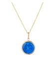 Accessory - Goldanhänger Jade Bleu - Dunkelblau und Gold