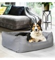 Inkazen Pratik Garden - Reversibler Hundekorb-Kissen 80 x 60 cm - Hellgrau