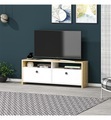 Home - TV Stand - Saphirbraun und Weiss