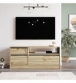 Home - TV Stand - Braun und Schwarz