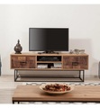 Home - TV-Möbel Quantum Silva 140 - Anthrazit und Schwarz