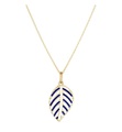 Accessory - Anhänger Feuilles Pendantes - Gold und Dunkelblau - Dunkelblau und Gold