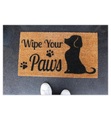 Home - Fussmatte Wipe Your Paws - Beige und Schwarz
