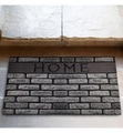 Home, Home - Türvorleger - 45 x 70 cm - Grau und Schwarz