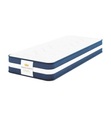 Saint james literie, Saint James Literie - Matratze Lafayette - 80 x 200 cm - Weiss und Dunkelblau