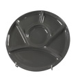 Nouvel - 6er-Set Fondue-Teller Ø 23 cm - Schwarz