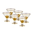 Home - 6er-Set Eisbecher - Gold