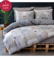 Home - 3-Teilige Bettwäschegarnitur - 260 x 220 cm - Multicolor