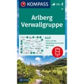 KOMPASS Wanderkarte 33 Arlberg, Verwallgruppe 1:50.000