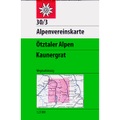 Alpenvereinskarte Ötztaler Alpen, Kaunergrat