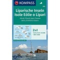 Kompass Karte Liparische Inseln, Isole Eólie o Lìpari