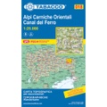 Tabacco topographische Wanderkarte Alpi Carniche