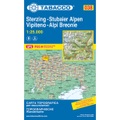 Tabacco topographische Wanderkarte Sterzing, Stubaier Alpen. Vipiteno, Alpi Breonie