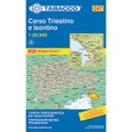 Tabacco topographische Wanderkarte Carso Triestino e Isontino