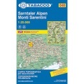 Tabacco topographische Wanderkarte Sarntaler Alpen. Monti Sarentini