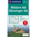 Kompass Karte Mittlere Alb, Münsinger Alb