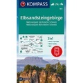 KOMPASS Wanderkarte 761 Elbsandsteingebirge, Nationalpark Sächsische Schweiz, Nationalpark Böhmische Schweiz 1:25000 - 3in1 Wanderkarte mit Aktiv Guide inklusive Karte zur offline Verwendung in der KOMPASS-App. Fahrradfahren. Reiten.