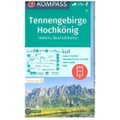 KOMPASS Wanderkarte Tennengebirge, Hochkönig, Hallein, Bischofshofen