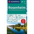 KOMPASS Wanderkarte Rosenheim, Bad Aibling, Wasserburg am Inn