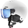 Uvex, Uvex Skihelm Rocket Junior Visor - White-Black Matt