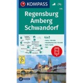 Kompass Karte Regensburg, Amberg, Schwandorf
