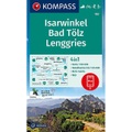 Kompass Verlag WK 182 Isarwinkel - Bad Tölz, Lenggries