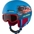 Alpina, Zupo Disney Jungen Skihelm + Brille