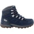 Jack Wolfskin Wasserdichte Frauen Wanderschuhe aus Leder Refugio Texapore Mid Women 39.5 blau dark blue / grey